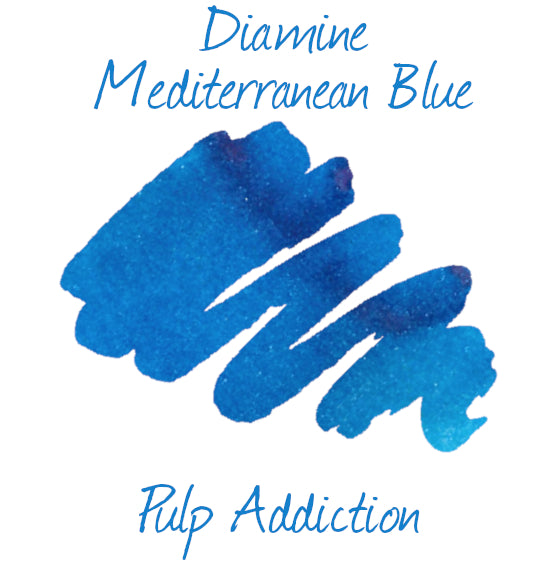 Diamine Fountain Pen Ink - Mediterranean Blue 80ml Bottle