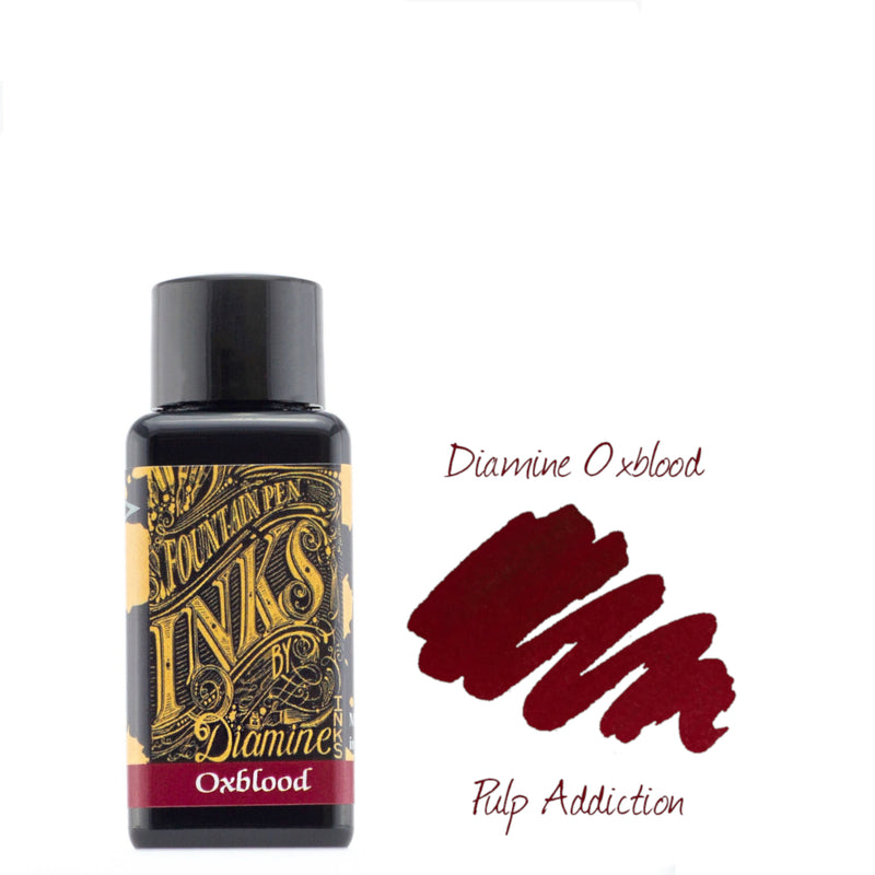 Diamine Fountain Pen Ink - Oxblood 30ml Bottle