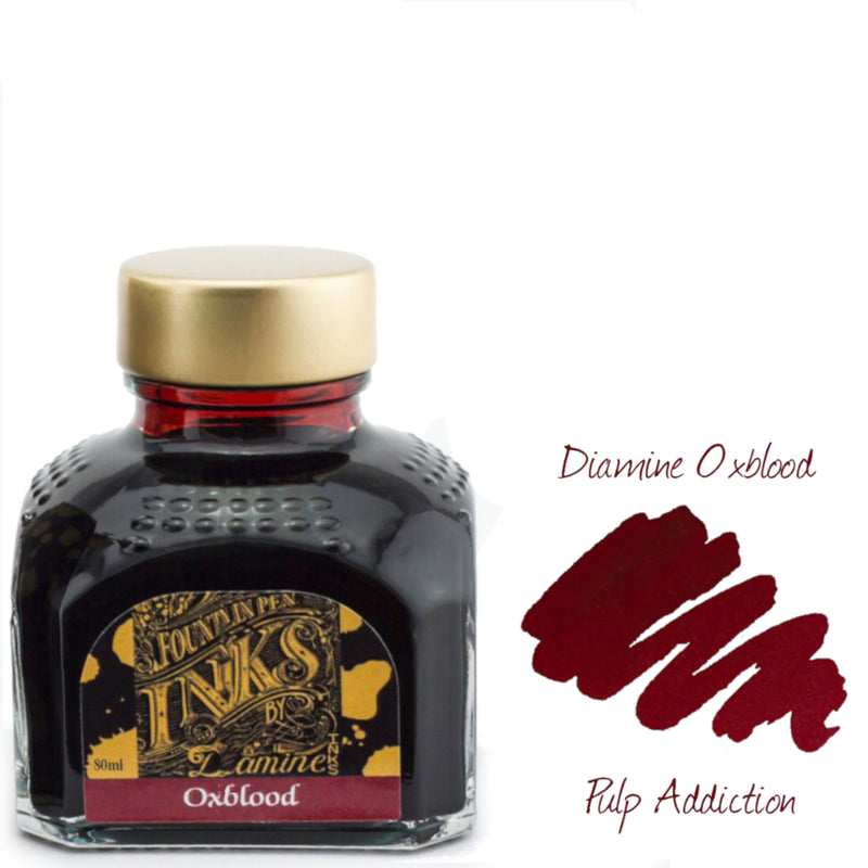 Diamine Fountain Pen Ink - Oxblood 80ml Bottle