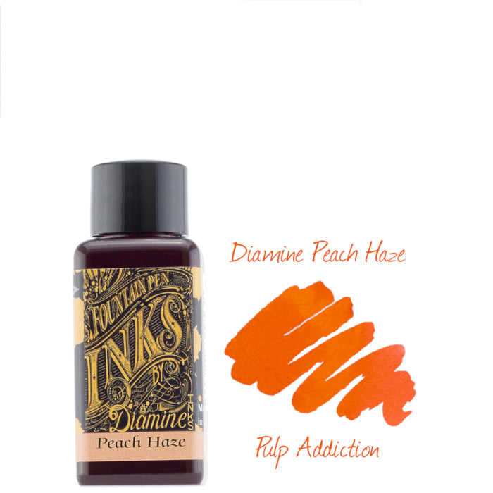 Diamine Fountain Pen Ink - Peach Haze 30ml Bottle