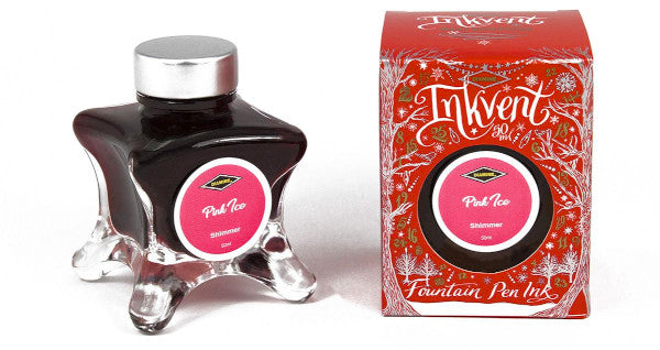 Diamine Red Edition Ink Bottle - Pink Ice - Shimmer - 50ml