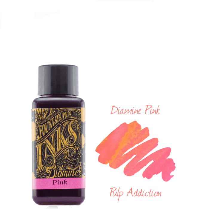 Diamine Fountain Pen Ink - Pink 30ml Bottle