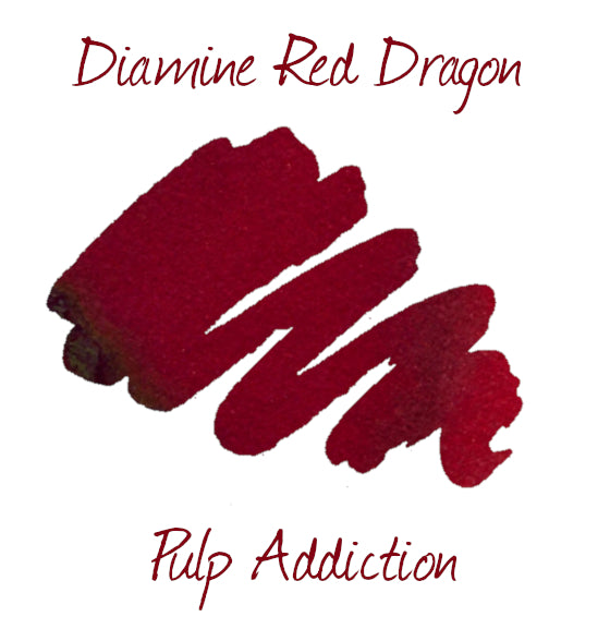 Diamine Fountain Pen Ink - Red Dragon 80ml Bottle