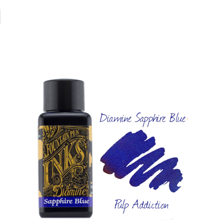 Diamine Fountain Pen Ink - Sapphire Blue 30ml Bottle