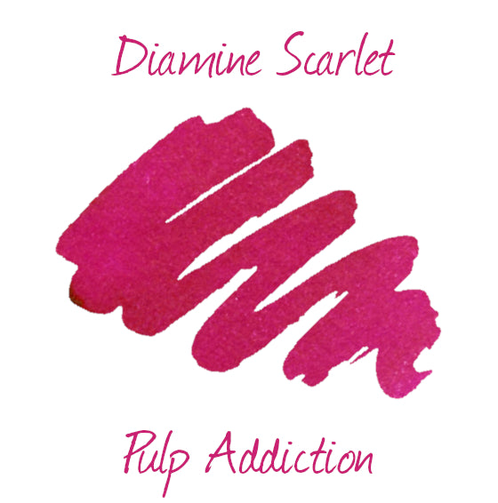 Diamine Fountain Pen Ink - Scarlet 30ml Bottle