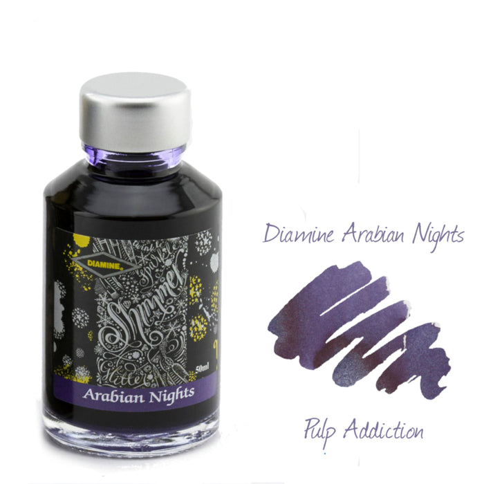 Diamine Shimmer Fountain Pen Ink - Arabian Nights 50ml Bottle