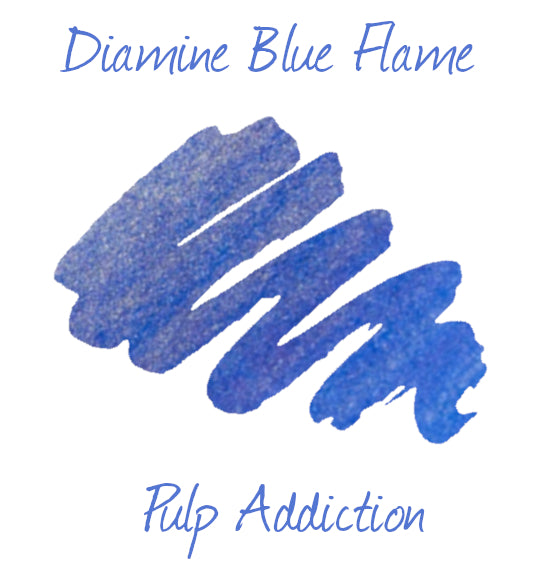 Diamine Shimmer Fountain Pen Ink - Blue Flame 50ml Bottle