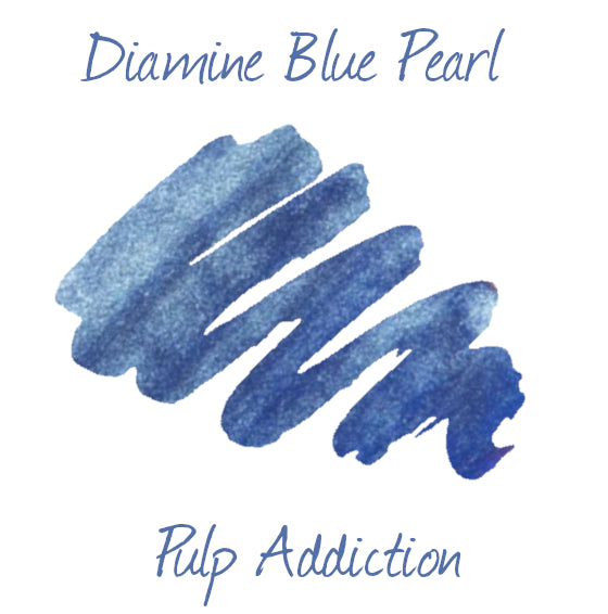Diamine Shimmer Fountain Pen Ink - Blue Pearl 50ml Bottle