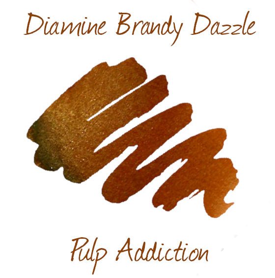 Diamine Brandy Dazzle Shimmer - 2ml Sample