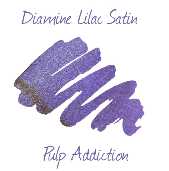 Diamine Shimmer Fountain Pen Ink - Lilac Satin 50ml Bottle