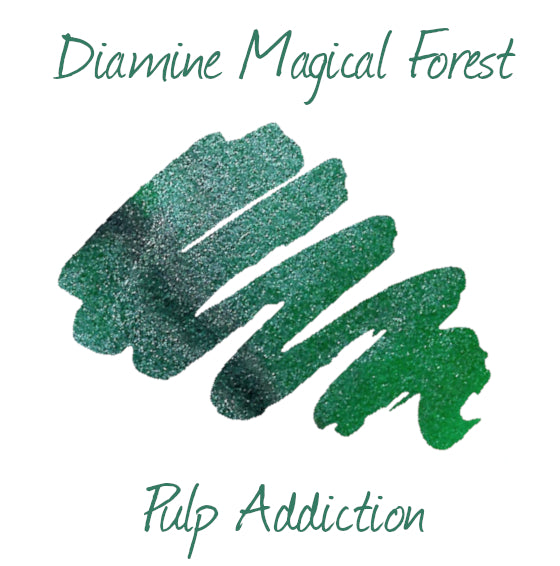 Diamine Shimmer Fountain Pen Ink - Magical Forest 50ml Bottle
