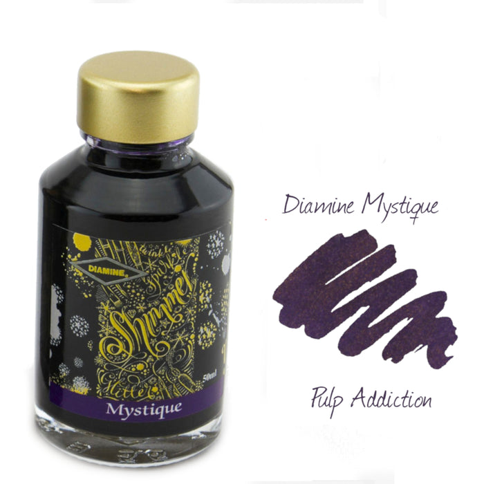 Diamine Shimmer Fountain Pen Ink - Mystique 50ml Bottle