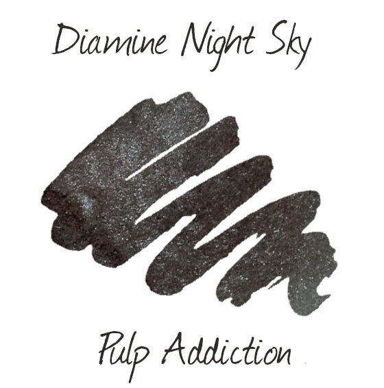 Diamine Shimmer Fountain Pen Ink - Night Sky 50ml Bottle