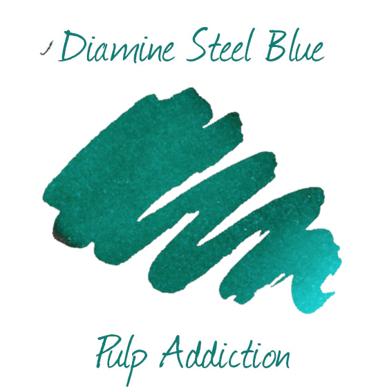 Diamine Fountain Pen Ink - Steel Blue 30ml Bottle