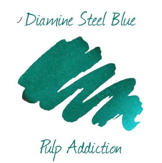 Diamine Fountain Pen Ink - Steel Blue 80ml Bottle