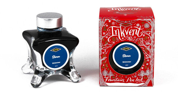 Diamine Red Edition Ink Bottle - Storm - Shimmer - 50ml