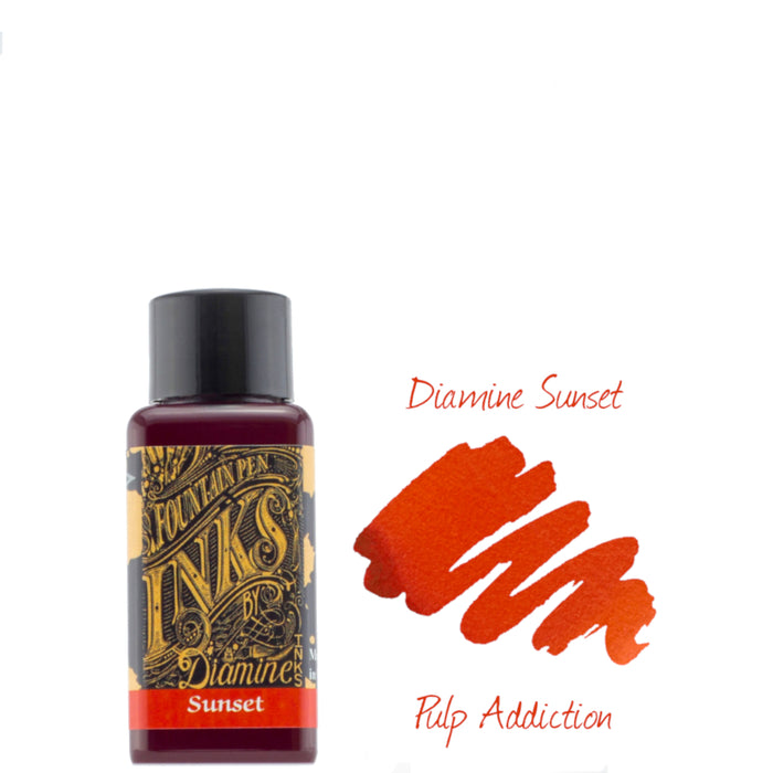 Diamine Fountain Pen Ink - Sunset 30ml Bottle