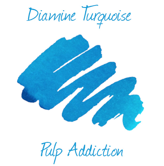 Diamine Fountain Pen Ink - Turquoise 80ml Bottle