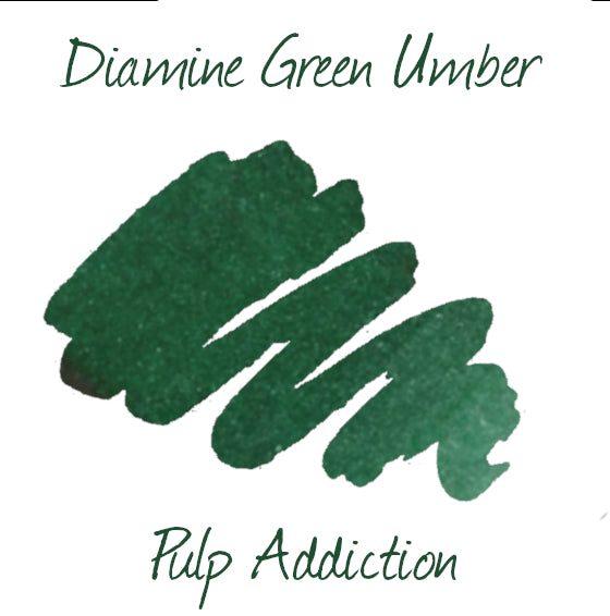 Diamine Fountain Pen Ink - Green Umber 30ml Bottle