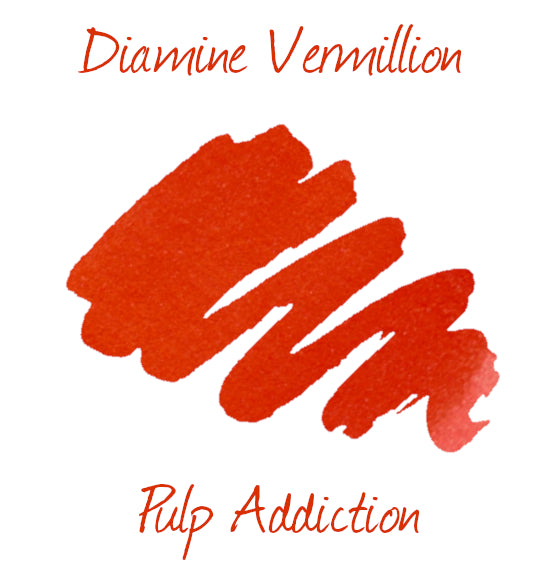 Diamine Fountain Pen Ink - Vermillion 30ml Bottle