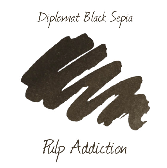 Diplomat Sepia Black Ink - 30ml
