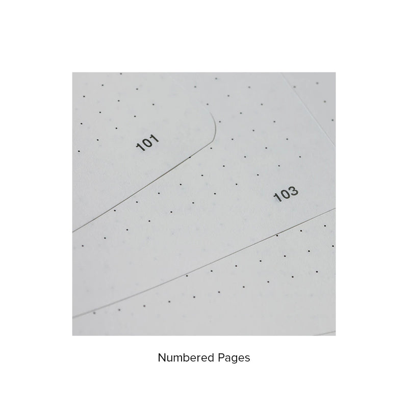 Endless A5 Recorder Notebook - Mountain Snow, Dotted - 80gsm Regalia Paper