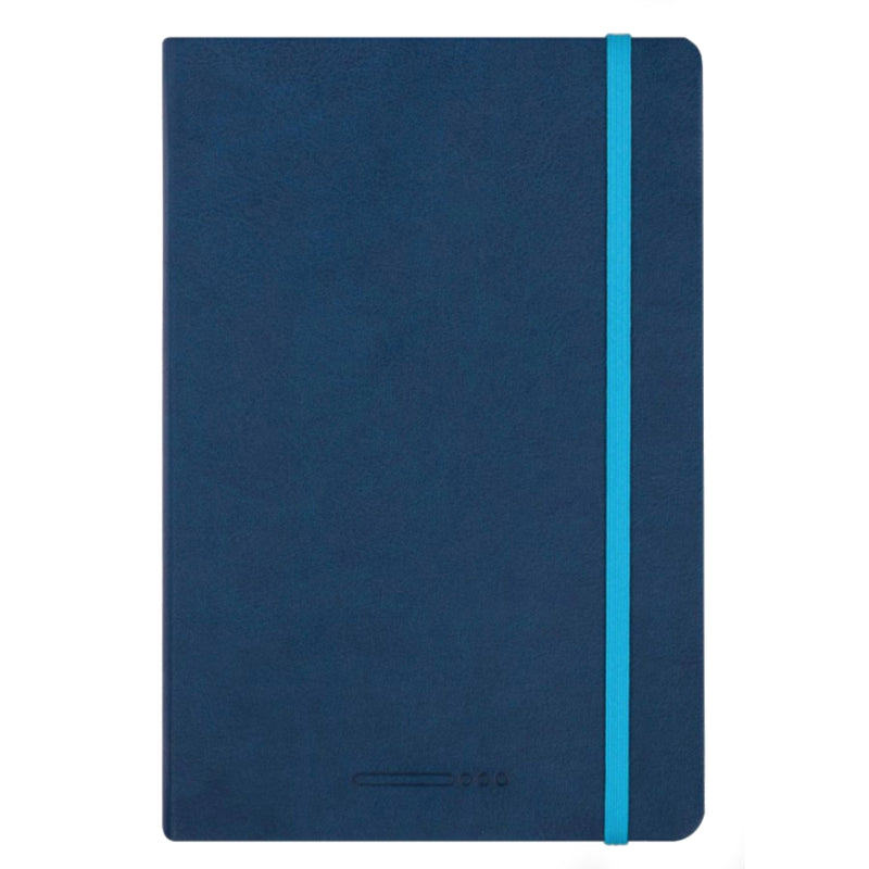 Endless A5 Recorder Notebook - Blue Deep Ocean, Ruled - 80gsm Regalia Paper