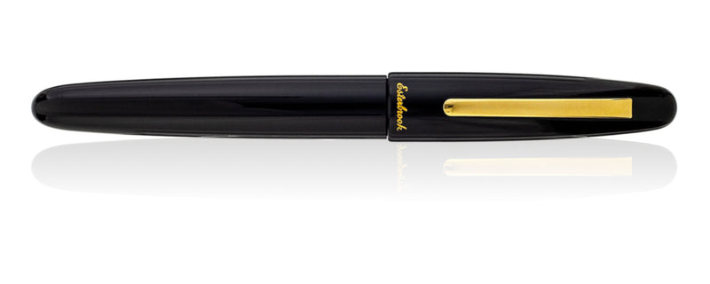 Esterbrook Estie Ebony Fountain Pen - Gold Trim, Custom Nib