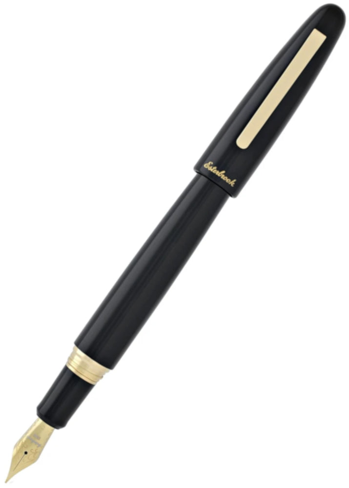 Esterbrook Oversized Estie Ebony Fountain Pen - Gold Trim