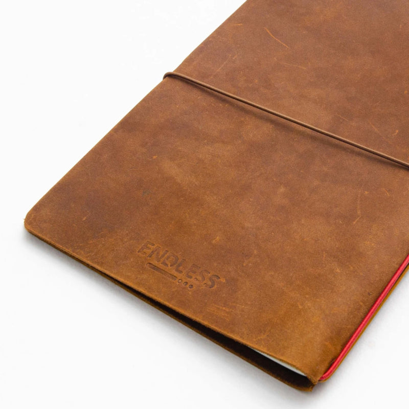 Endless Explorer - Refillable Leather Journal Regalia Paper - Brown