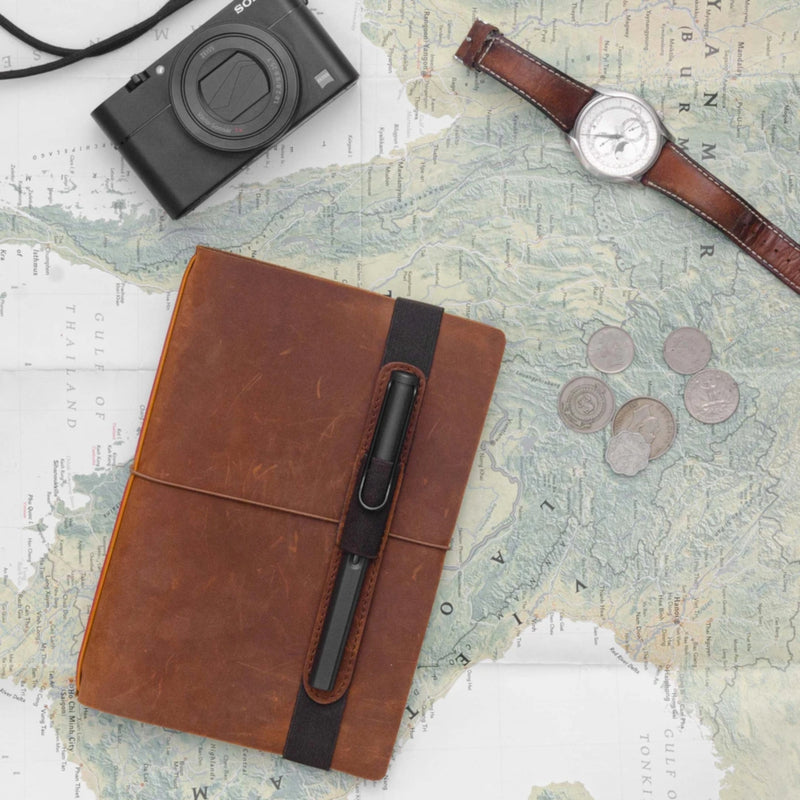 Endless Explorer - Refillable Leather Journal Regalia Paper - Brown