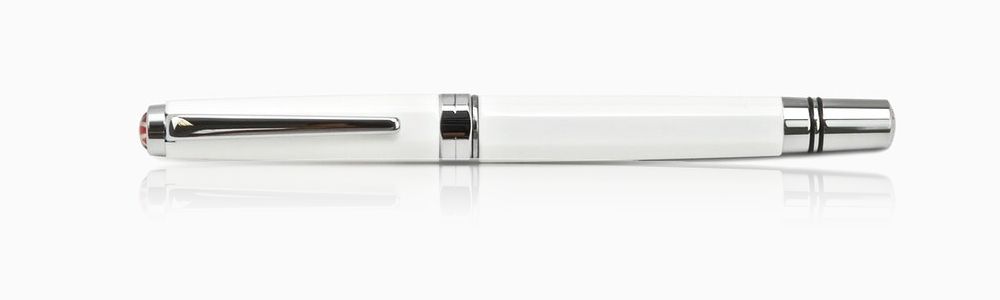 TWSBI Classic Fountain Pen - White, 1.1mm Stub Nib