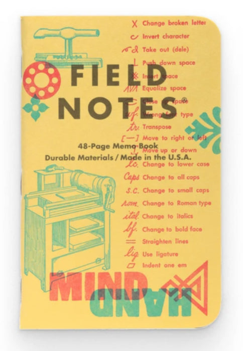 Field Notes United States of Letterpress - Series C