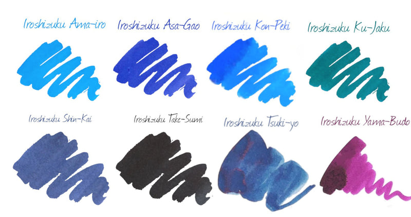 Pilot Iroshizuku  Ink Sample Package - Best Sellers (8)