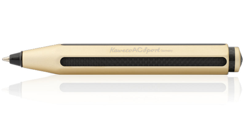 Kaweco AC Sport Carbon Ballpoint Pen - Champagne