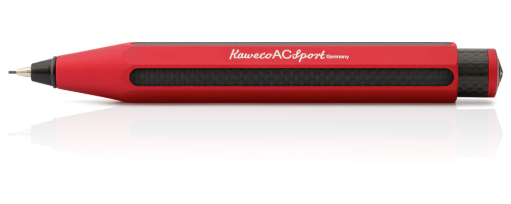 Kaweco AC Sport Carbon 0.7mm Mechanical Pencil - Red