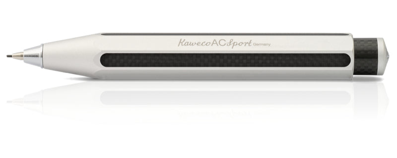 Kaweco AC Sport Carbon 0.7mm Mechanical Pencil - Silver