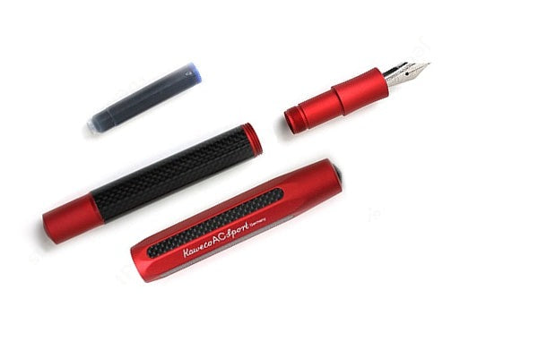 Kaweco AC Sport Carbon Fountain Pen - Red