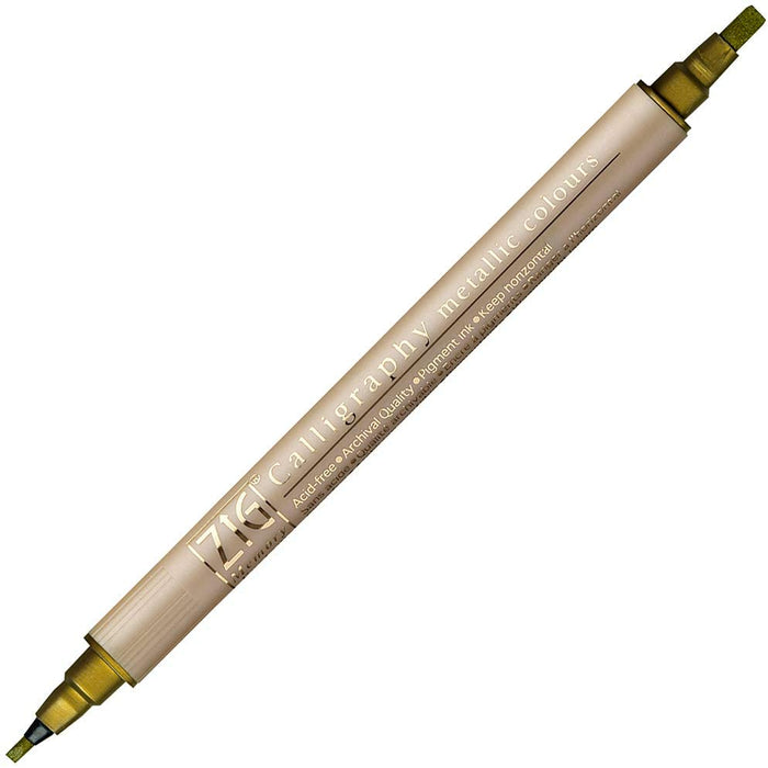 Kuretake Calligraphy Metallic Colours Marker Pen Set 6pc