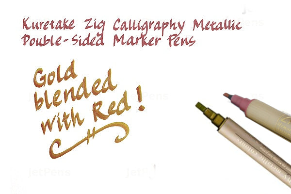 Kuretake Calligraphy Metallic Colours Marker Pen Set 6pc