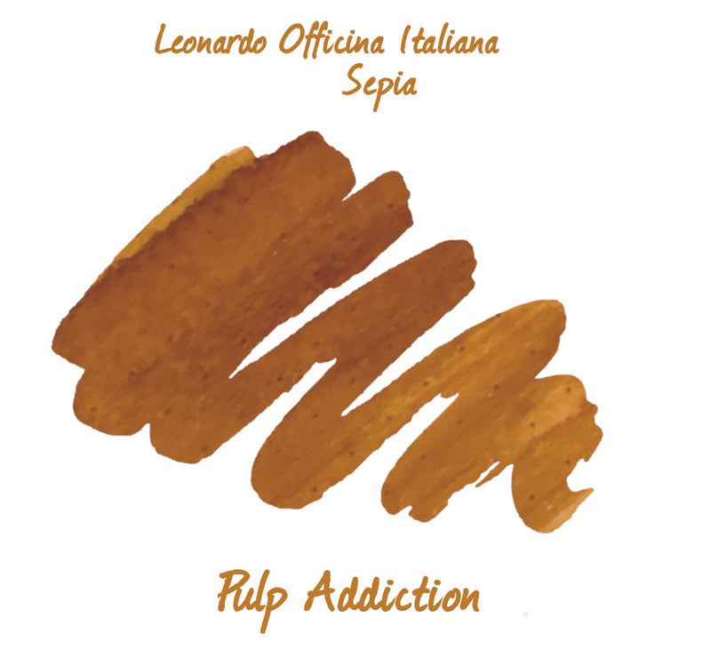Leonardo Officina Italiana Fountain Pen Ink - Sepia 40ml