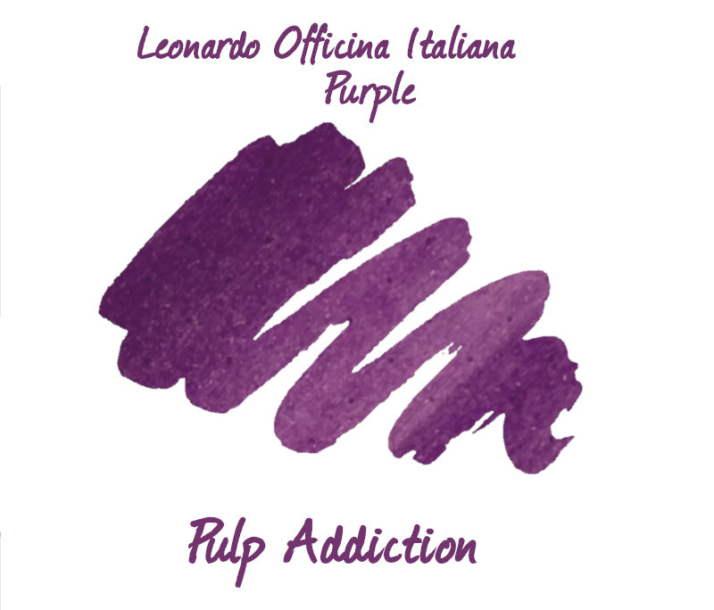 Leonardo Officina Italiana Fountain Pen Ink - Deep Purple 40ml