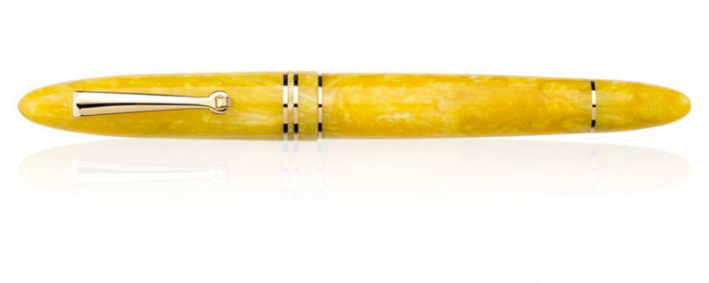 Leonardo Officina Italiana Furore Fountain Pen - Sun Yellow, Gold Trim