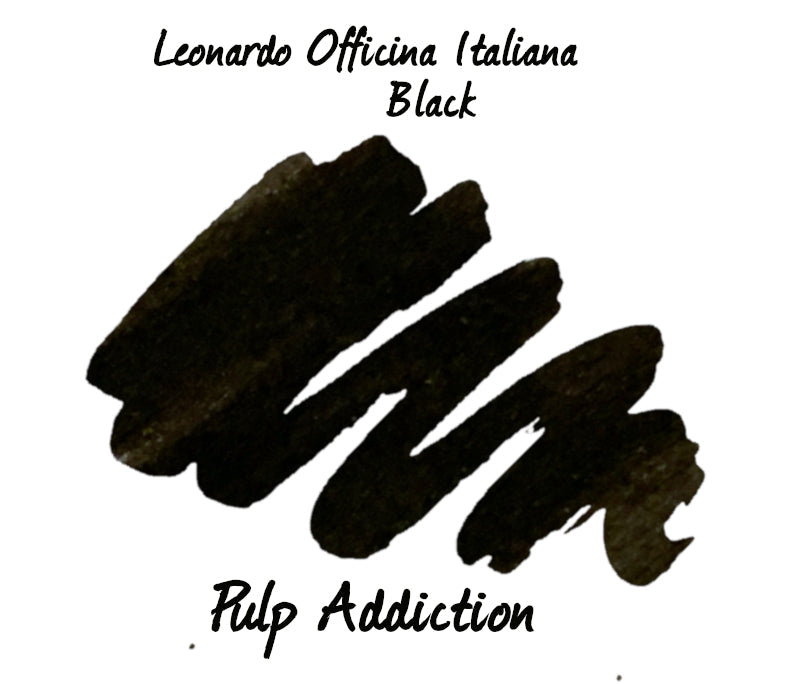 Leonardo Officina Italiana Fountain Pen Ink - Nero Black 40ml