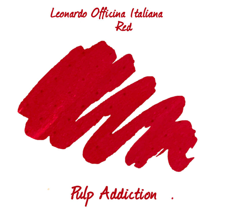 Leonardo Officina Italiana Fountain Pen Ink - Rosso Red Passion 40ml