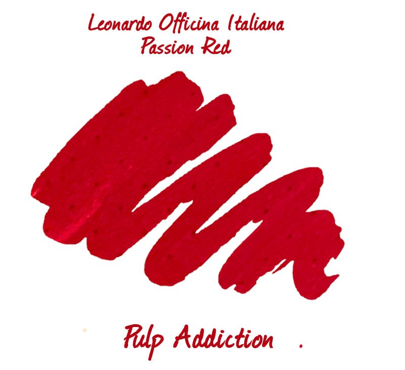 Leonardo Officina Italiana Ink - Rosso Red Passion 2ml Sample