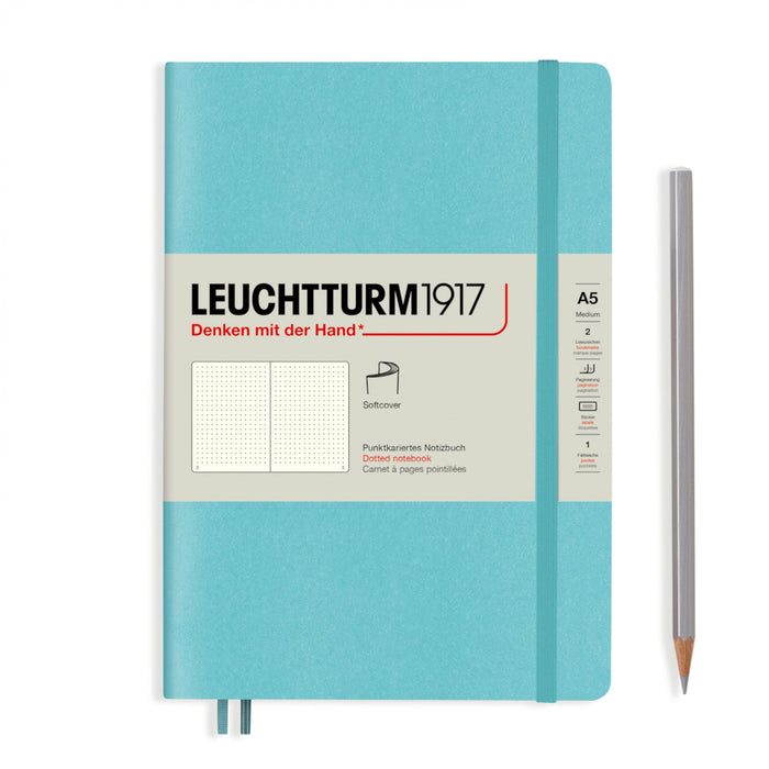 Leuchtturm1917 Softcover (A5) Notebook - Aquamarine Dotted