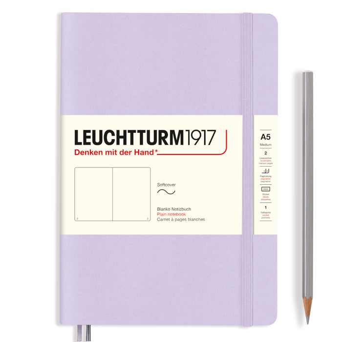 Leuchtturm1917 Softcover (A5) Notebook - Lilac Plain