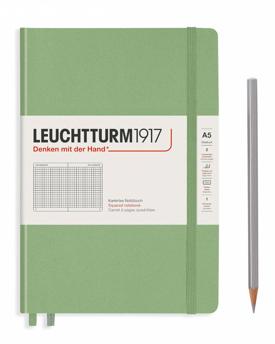 Leuchtturm1917 Medium (A5) Notebook - Sage Squared