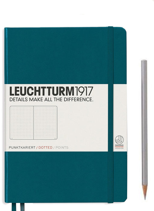 Leuchtturm1917 Medium (A5) Notebook - Pacific Green Dotted